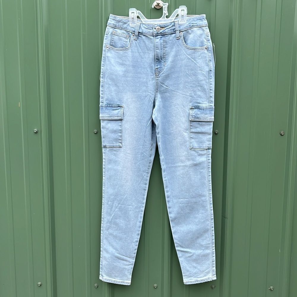 Denim Cargo Skinny Jeans Pants Size 6
